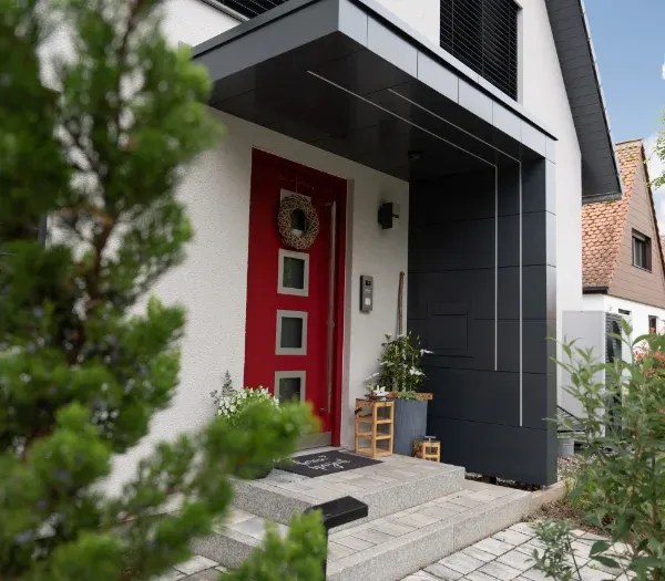 Haustür Überdachung